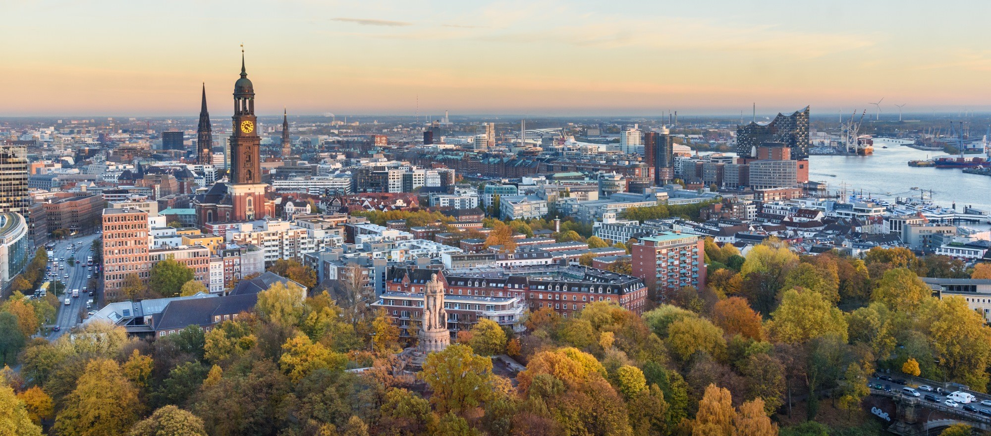 Blick auf Hamburg